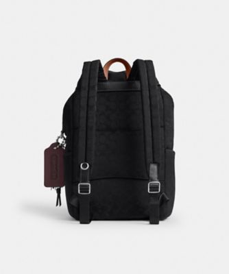 ローガン バックパック・シグネチャー ナイロン・チャーム | COACH